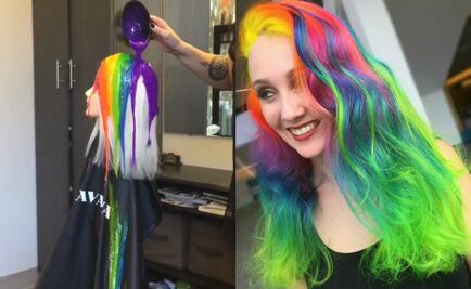 Esta es la nueva y divertida tendencia para dejar tu cabellera como un arcoiris