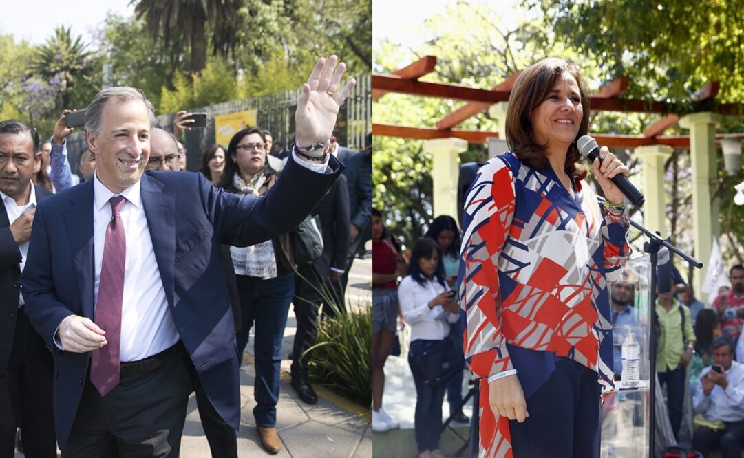 José Antonio Meade (left) & Margarita Zavala (right) - Photo: Yadin Xolalpa/EL UNIVERSAL