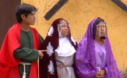 Por Covid-19, realizan viacrucis a puerta cerrada en Yucatán