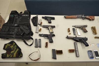 Detienen a tres con armas y droga en Morelos