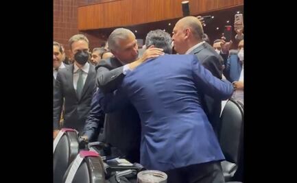 Reviven abrazo de Adán y Alito tras iniciativa del PRI pro militar