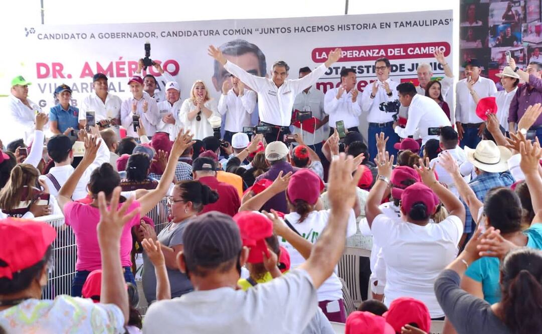 El candidato común de Morena-Verde-PT a la gubernatura de Tamaulipas, Américo Villarreal Anaya. Foto: Especial