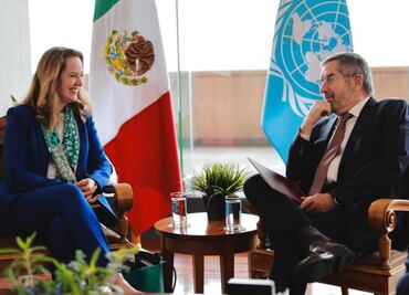 De la Fuente reconoce aportaciones de migrantes a comunidades; canciller recibe a titulares de OIM y Tent