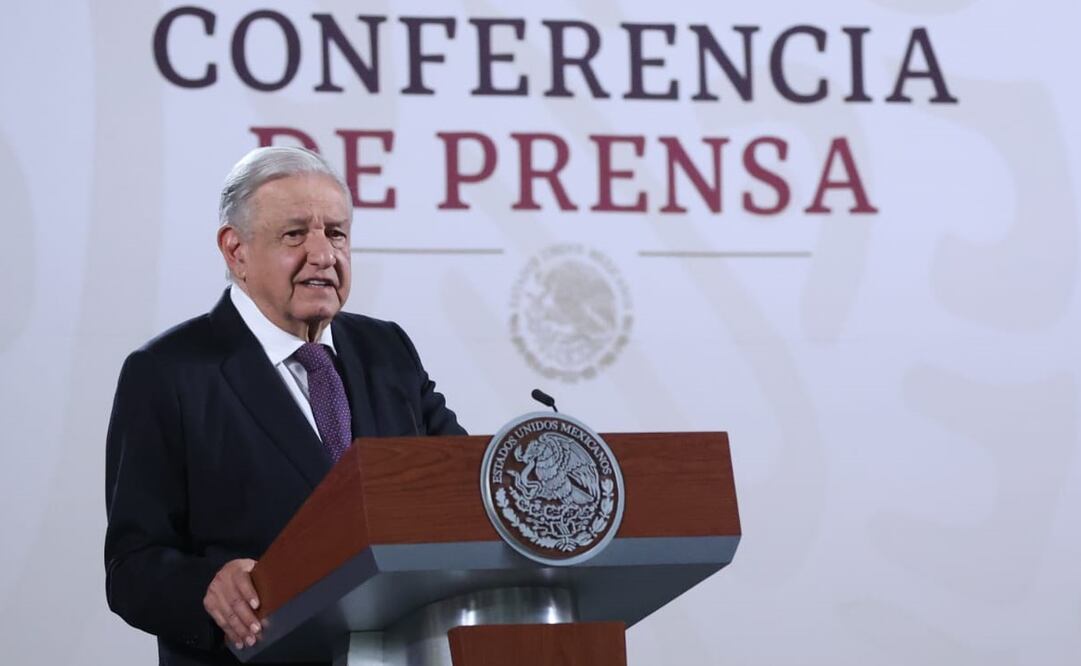 López Obrador en su mañanera del 26 de julio en Palacio Nacional. Foto: Presidencia