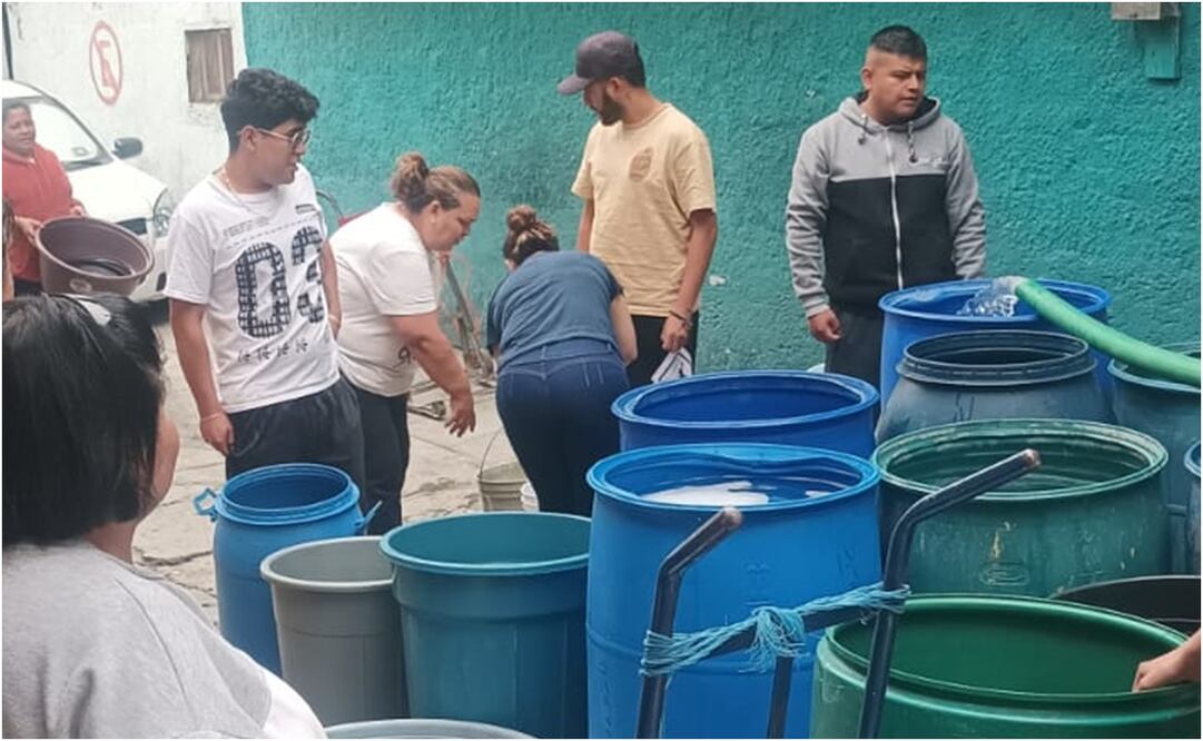 Escasez de agua en Naucalpan. Foto: Especial