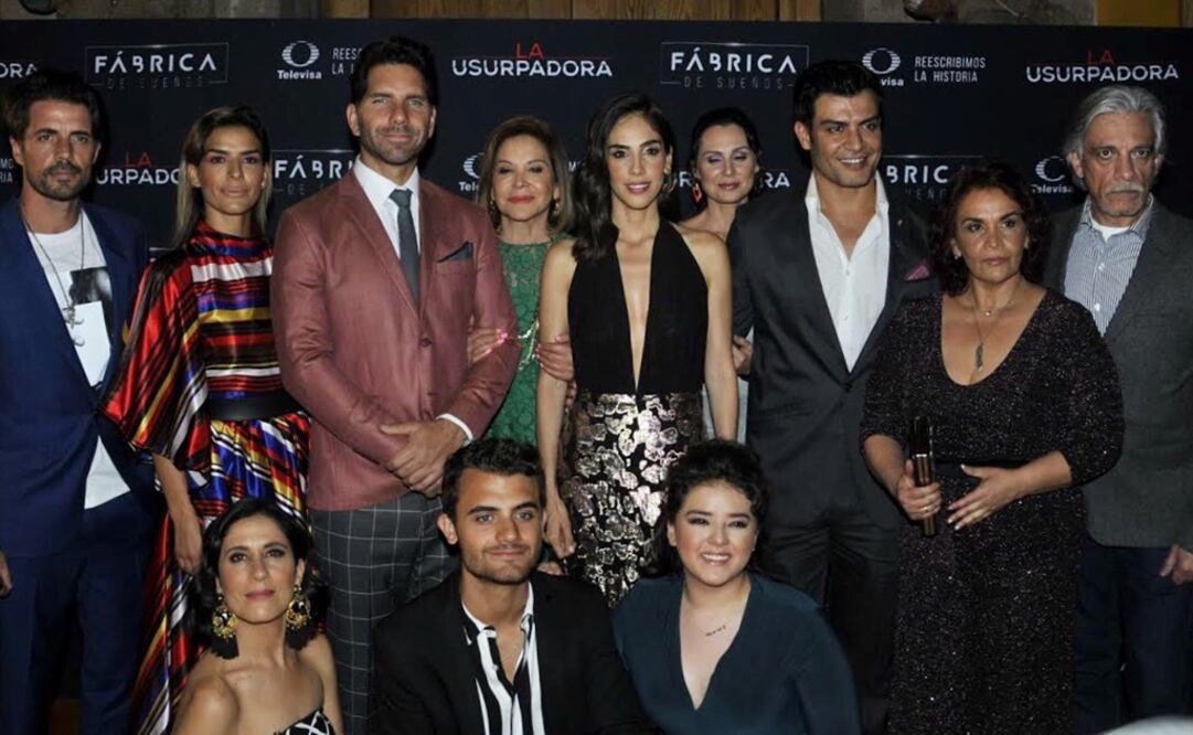 El elenco de "La Usurpadora". Foto: Berenice Fregoso, archivo EL UNIVERSAL