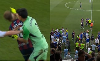 Esteban Andrada desata polémica en Europa; el exjugador de Monterrey le propina un puñetazo a rival  