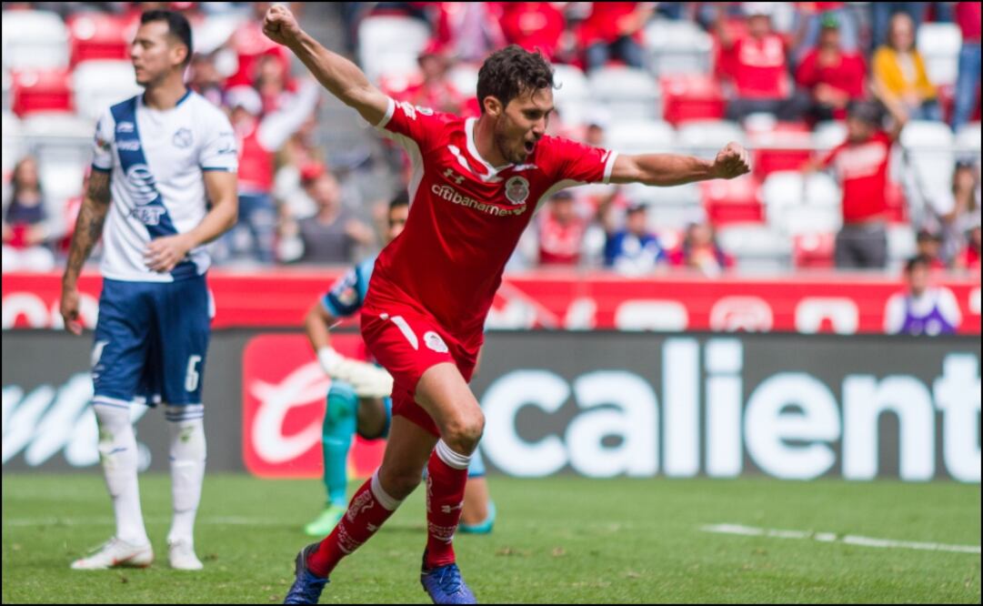 Santiago García festeja el primer gol del partido | Imago7