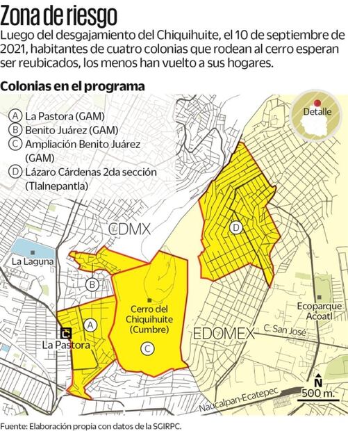 Prevén enviar a 150 familias del Chiquihuite a predio de GAM