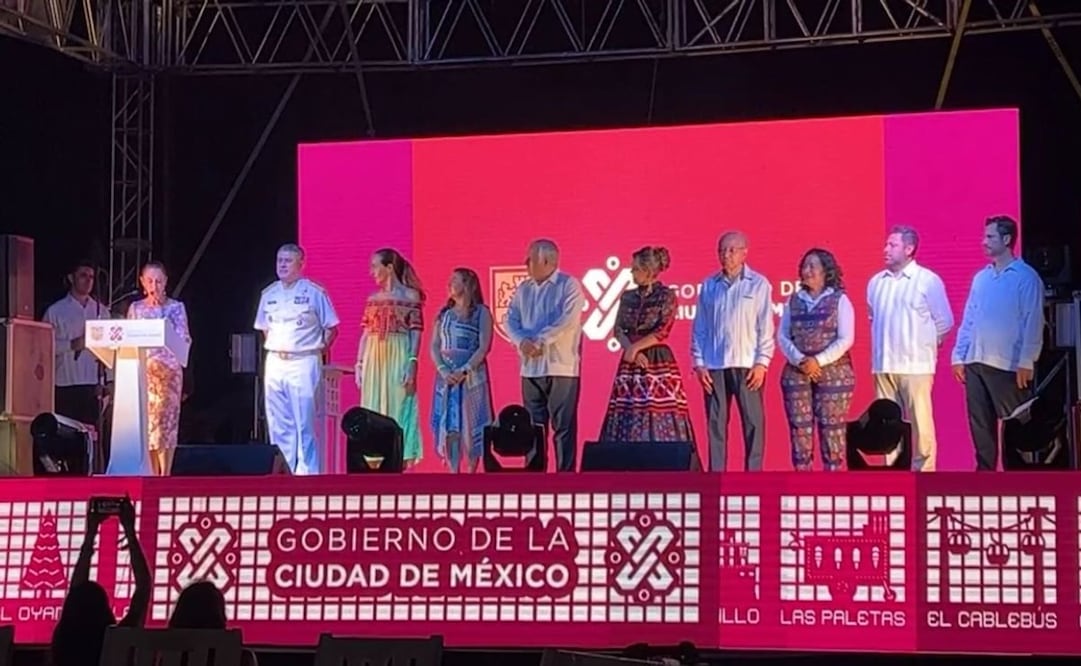 Recibe Sheinbaum estafeta para el Tianguis Turístico 2023 en la CDMX. Foto: Especial 
