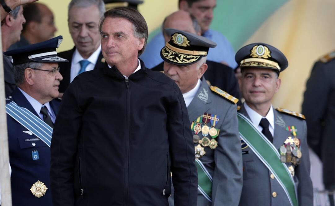 El presidente de Brasil, Jair Bolsonaro, participa en un acto político en el marco de la conmemoración del Bicentenario de la Independencia de Brasil. Foto: EFE