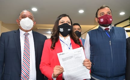 Alcaldesa de Puebla comparece ante diputados para aclarar denuncias "ciudadanas"