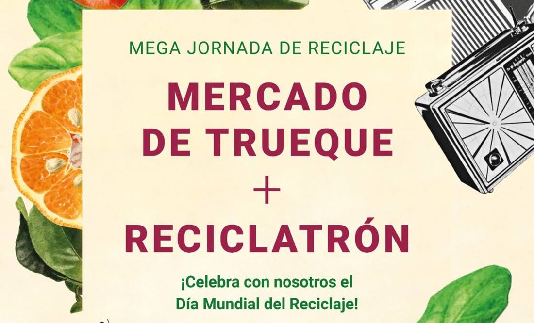 Esta edición del Mercado de Trueque y Reciclatrón se celebrará en el estacionamiento 3 del Centro Cultural Universitario, localizado en Ciudad Universitaria (CU). Foto: Facebook @sedemacdmx