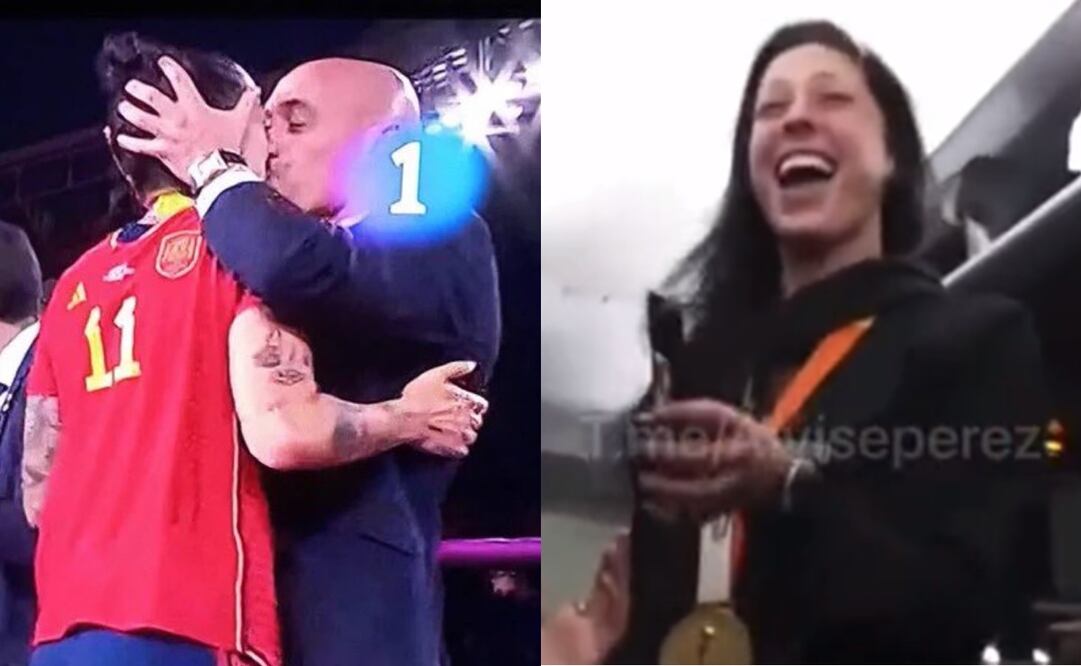VIDEO: Jennifer Hermoso bromea del beso que le dio Luis Rubiales, "Como Iker Casillas y Sara Carbonero"