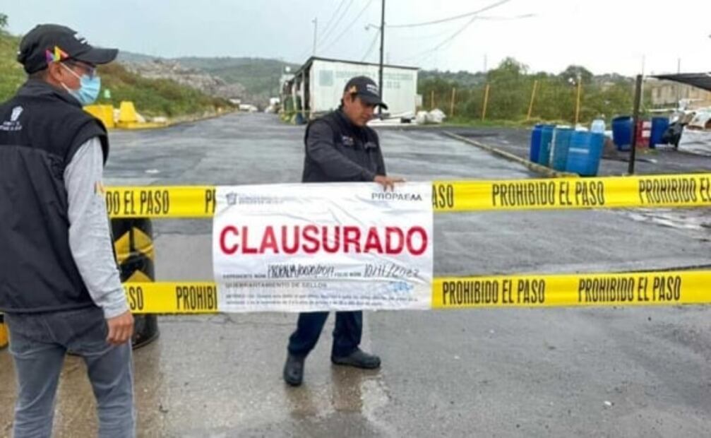 Clausuran basurero clandestino que afecta área natural protegida en Tepotzotlán 