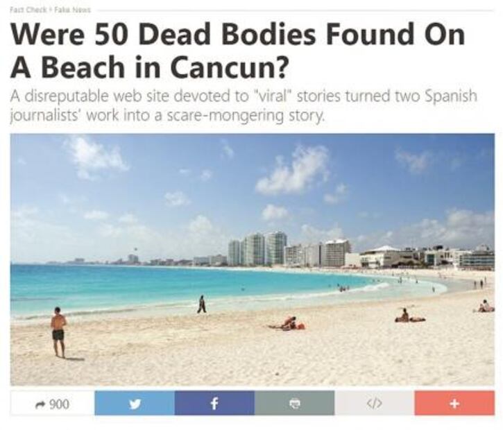 La verdad sobre los "cuerpos tirados" en Cancún