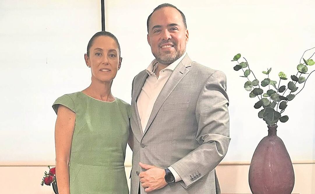 La exjefa de Gobierno y el diputado
en una foto divulgada en redes. Foto: Especial