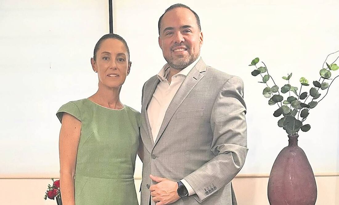 La exjefa de Gobierno y el diputado
en una foto divulgada en redes. Foto: Especial