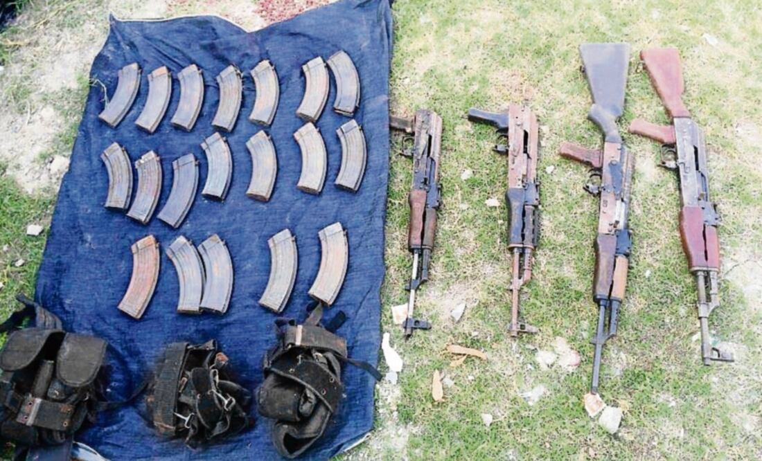 En la vivienda donde fue arrestado Juan Francisco Cruz Gámez fueron encontradas cuatro armas largas (ARCHIVO EL UNIVERSAL)