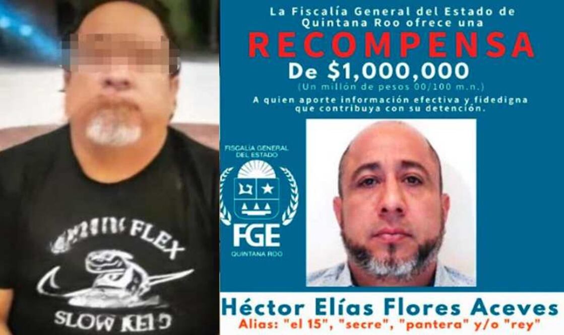 Héctor Elías Flores Aceves, alias “El 15”, fue capturado por fuerzas federales en Guamúchil, Sinaloa