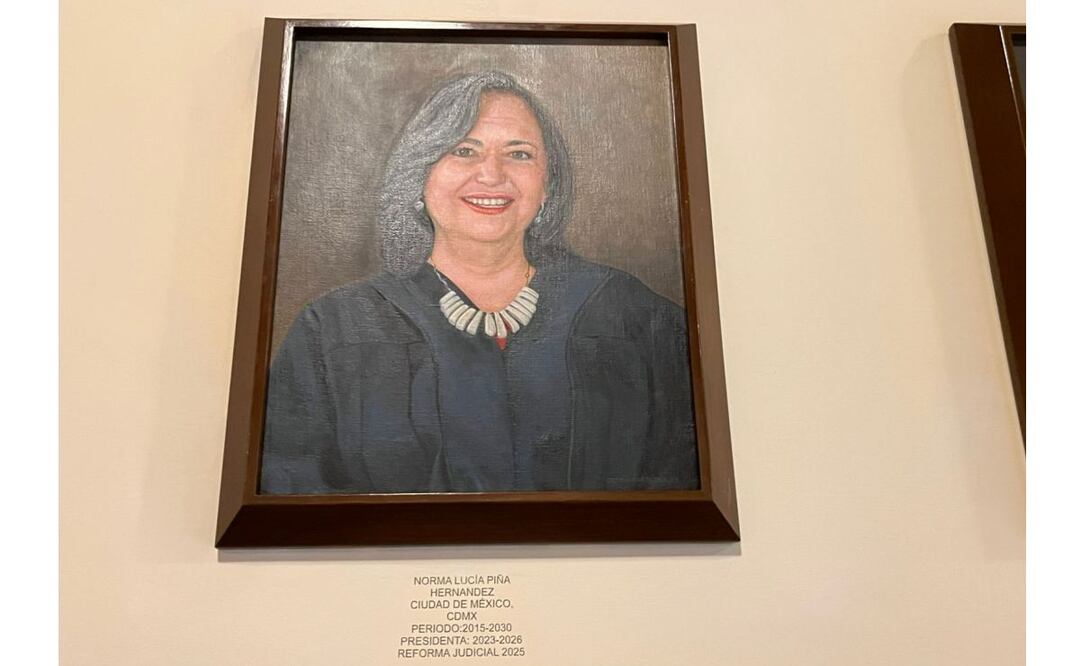 Retrato de la ministra Norma Piña en la Suprema Corte de Justicia de la Nación. Foto: Manuel Espino/EL UNIVERSAL