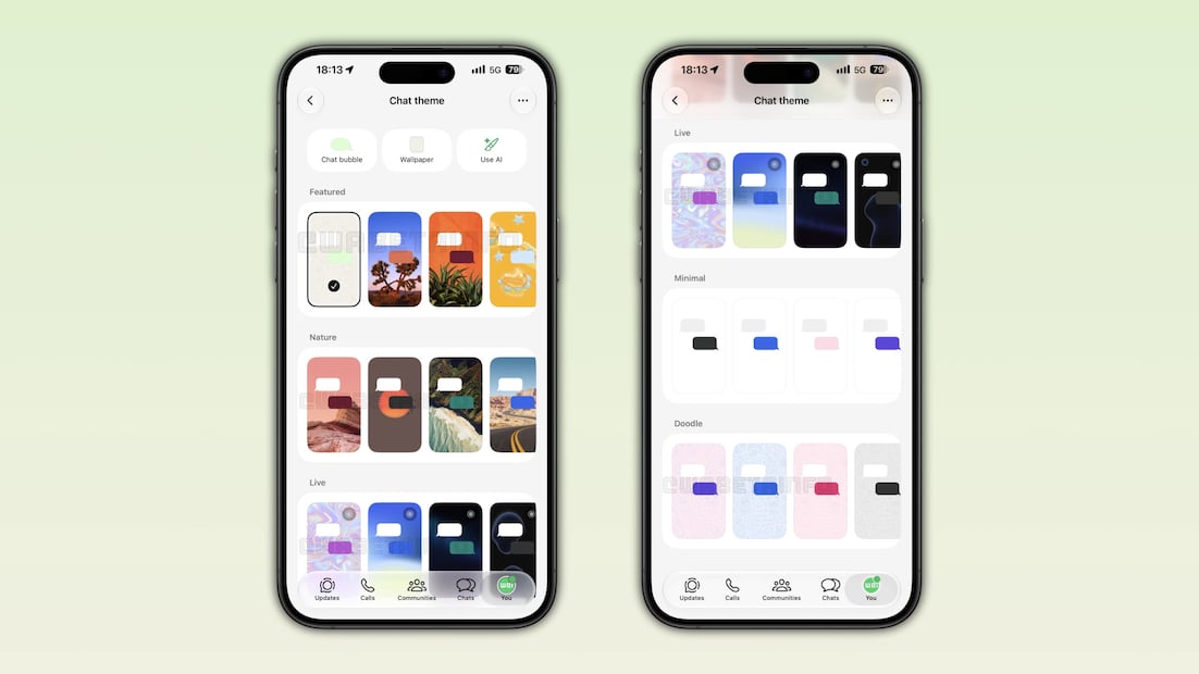 WhatsApp incluye nuevas opciones de personalización. Foto: WABetainfo