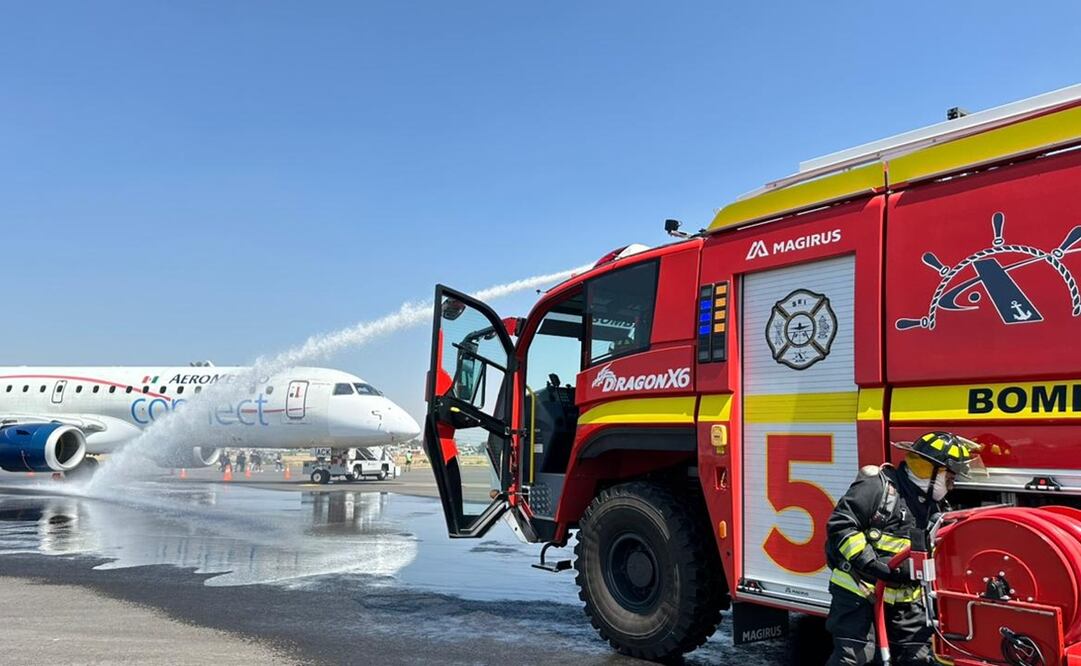 El Aeropuerto Internacional de la Ciudad de México (AICM) informó que el jueves 29 de febrero realizó el Simulacro de Accidente de Aeronave a escala real. Foto: AICM
