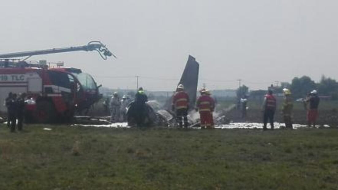 Reportan accidente de aeronave en Toluca 