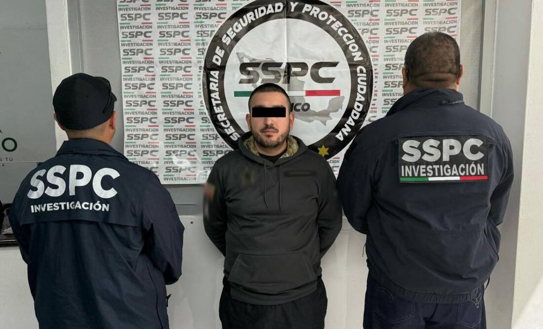 Detienen a Félix Alberto Alemán Jr. de 32 años, era requerido por autoridades de EU. Foto: Especial