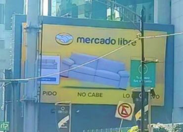 Encinas denuncia publicidad ilegal de Mercado Libre en la Miguel Hidalgo; anuncio está adherido a un inmueble