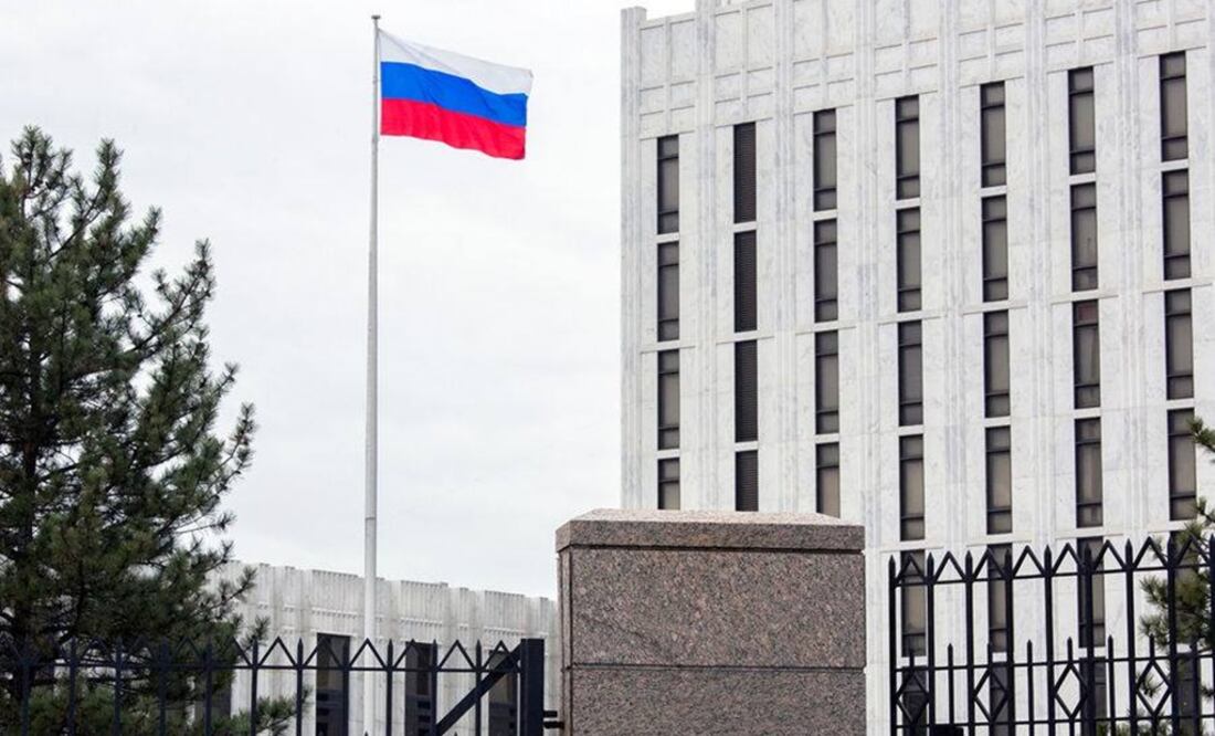 Embajada de Rusia en Washington. Foto: Twitter @RusEmbUSA