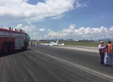 Cierran Aeropuerto de Toluca por un aterrizaje forzoso