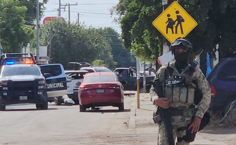 Elementos del Ejército resguardan a la zona de los hechos (27/01/2026). Foto: Especial