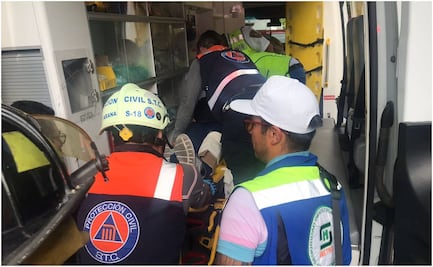 Trasladan al hospital San Ángel Inn a lesionados de accidente en escaleras del Metro Polanco 
