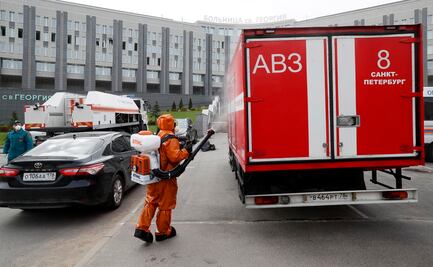 Mueren 5 pacientes de Covid-19 en incendio en hospital de Rusia