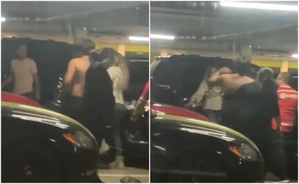 Captan en video a mujer que dispara arma de fuego durante riña en Town Square Metepec