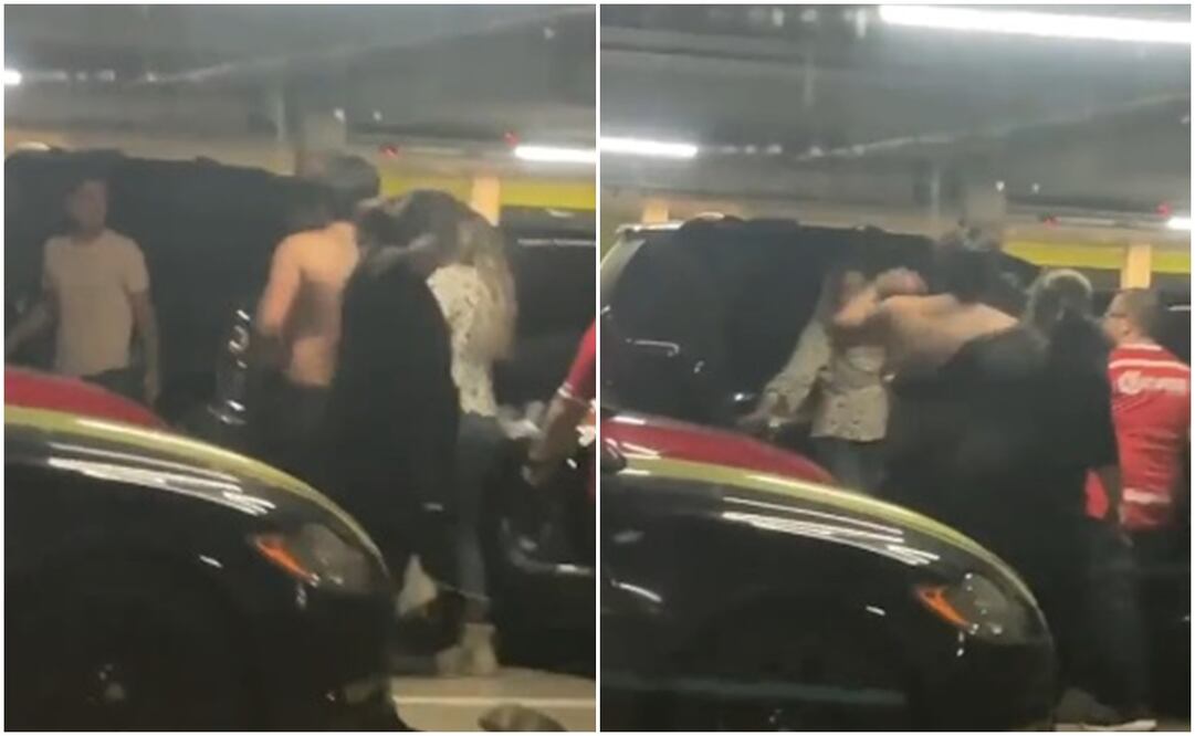 Versiones no confirmadas señalan que la discusión habría iniciado en un bar de la plaza comercial y se extendió hasta el estacionamiento. Foto: Tomada de video