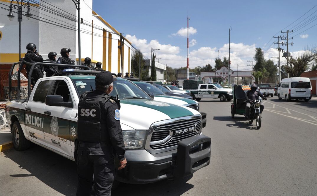 La SSC despliega operativo en el pueblo de Mixquic, Tláhuac. Foto: Carlos Mejía / EL UNIVERSAL