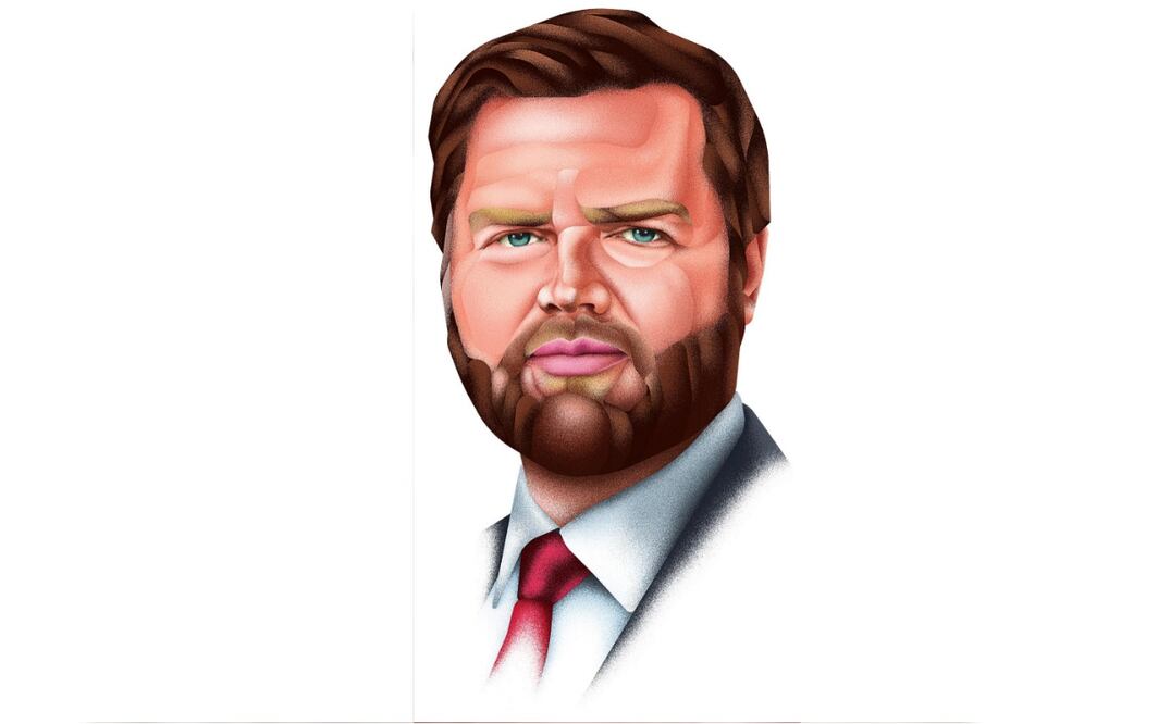 JD Vance, la cara del Trumpismo 2.0. Ilustración de Daniel Razo