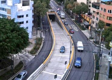 Automovilistas, confundidos con doble túnel de Mixcoac