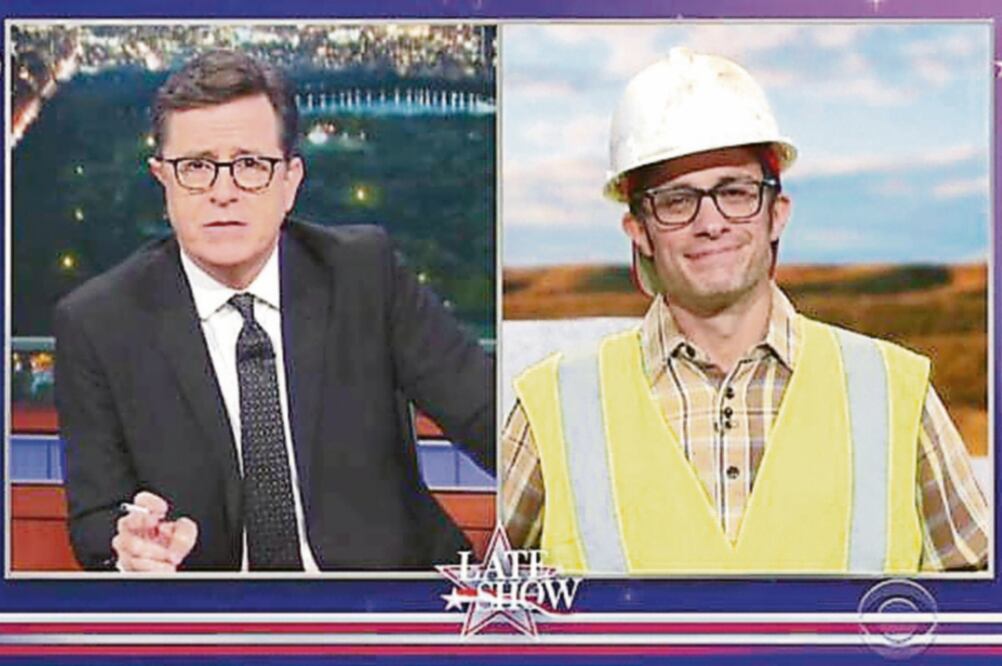 El actor se caracterizó como Martín Hernández, un hispano-canadiense (TOMADO DE THE LATE SHOW)