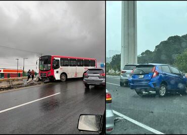 “Otis” deja al menos 10 accidentes, lluvias e inundaciones en vialidades del Valle de Toluca