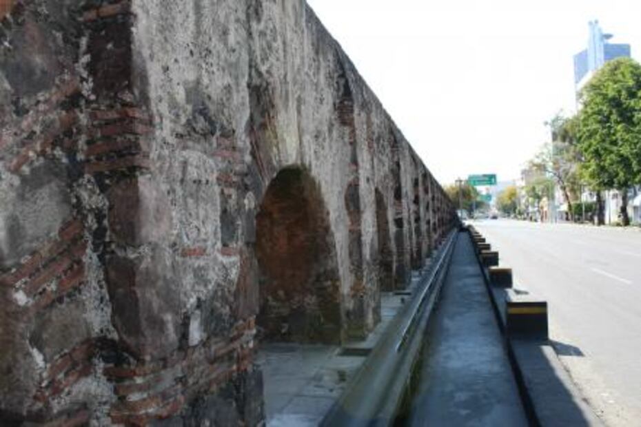 Lo que queda del antiguo Acueducto de Chapultepec