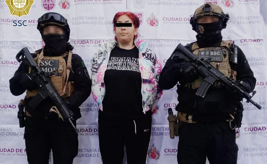 Entre las detenidas está Manuela Eunice, alias "La Mane", identificada como lideresa de una facción de la Unión Tepito y ex pareja de Andrés Felipe, alias "Colocho".
Foto: Especial.