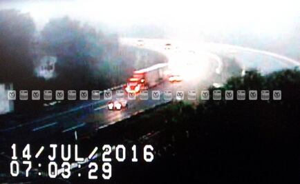 Se registra neblina en la México-Toluca