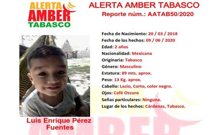 Buscan con drones a niño de 2 años desaparecido en Tabasco