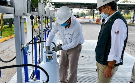 Romero Oropeza supervisa llenado de primeros tanques que distribuirá Gas del Bienestar