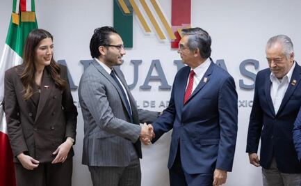 Américo Villarreal impulsa agenda aduanera de Tamaulipas; presenta proyectos clave a nuevo titular de ANAM