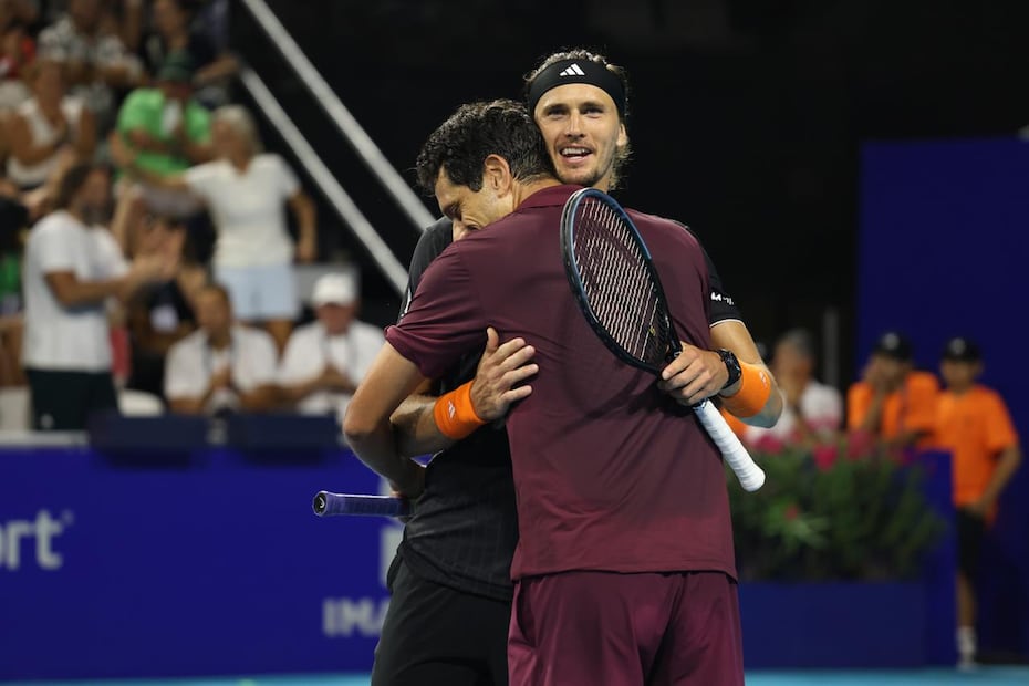 Alexander Zverev y Marcelo Melo en el Abierto Mexicano de Tenis - Foto: Esteban Torreblanca/EL UNIVERSAL