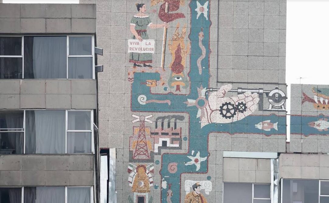 El Centro SCOP es uno de los sitios con valor cultural del siglo XX afectados por el sismo del 19 de septiembre de 2017. FOTO: Ariel Ojeda/EL UNIVERSAL.